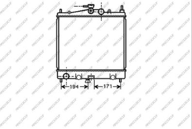 Prasco DS011R009 - Radiator, engine cooling autospares.lv