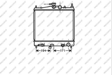 Prasco DS011R005 - Radiator, engine cooling autospares.lv