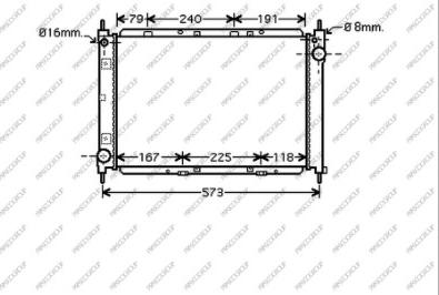 Prasco DS011R011 - Radiator, engine cooling autospares.lv