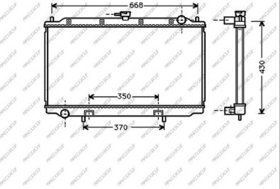 Prasco DS175R001 - Radiator, engine cooling autospares.lv