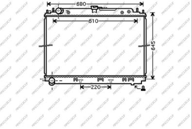 Prasco DS814R001 - Radiator, engine cooling autospares.lv