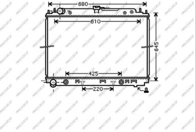 Prasco DS814R002 - Radiator, engine cooling autospares.lv