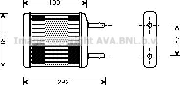 Prasco DW6024 - Heat Exchanger, interior heating autospares.lv