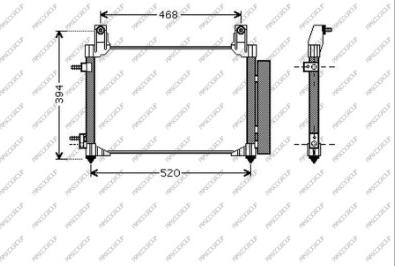 Prasco DW324C002 - Condenser, air conditioning autospares.lv