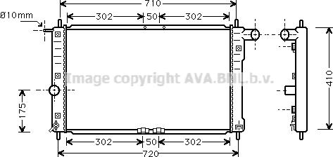 Prasco DW2016 - Radiator, engine cooling autospares.lv