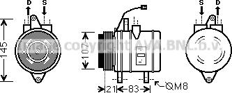 Prasco DWK098 - Compressor, air conditioning autospares.lv