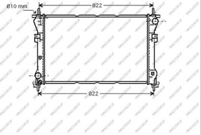 Prasco FD910R001 - Radiator, engine cooling autospares.lv