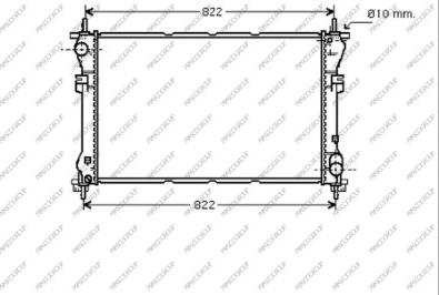 Prasco FD910R003 - Radiator, engine cooling autospares.lv