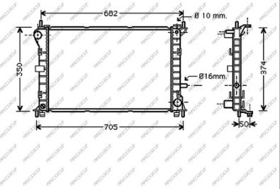 Prasco FD420R004 - Radiator, engine cooling autospares.lv