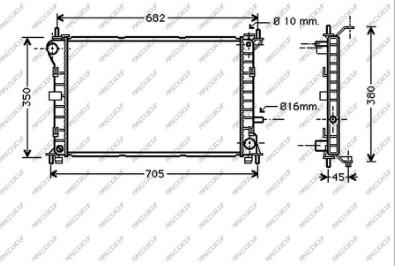 Prasco FD420R003 - Radiator, engine cooling autospares.lv