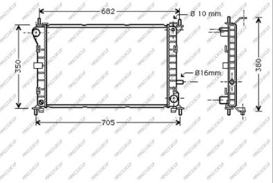 Prasco FD420R002 - Radiator, engine cooling autospares.lv