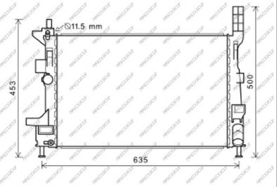 Prasco FD428R003 - Radiator, engine cooling autospares.lv