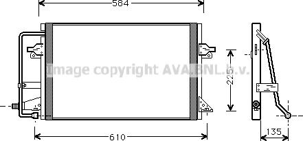 Prasco FD5178 - Condenser, air conditioning autospares.lv