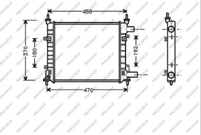 Prasco FD006R003 - Radiator, engine cooling autospares.lv