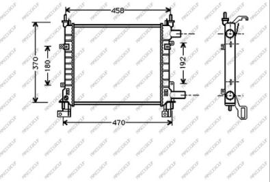 Prasco FD006R002 - Radiator, engine cooling autospares.lv