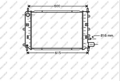 Prasco FD024R006 - Radiator, engine cooling autospares.lv