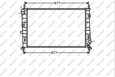 Prasco FD103R001 - Radiator, engine cooling autospares.lv