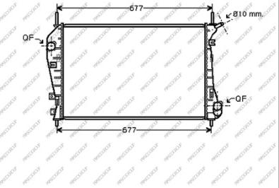 Prasco FD107R003 - Radiator, engine cooling autospares.lv