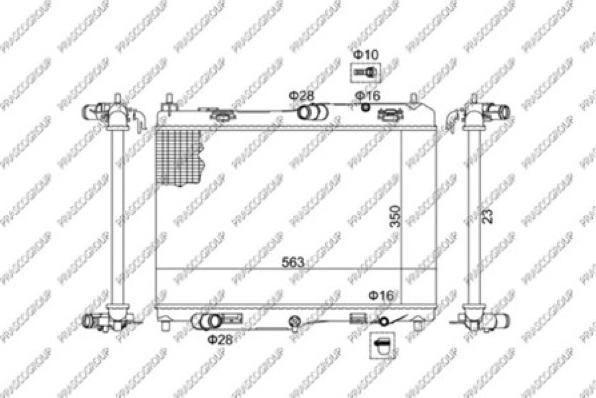 Prasco FD342R001 - Radiator, engine cooling autospares.lv