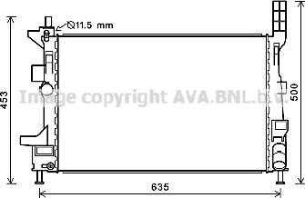 Prasco FD2578 - Radiator, engine cooling autospares.lv