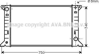 Prasco FD2085 - Radiator, engine cooling autospares.lv