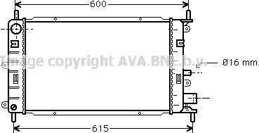 Prasco FD2149 - Radiator, engine cooling autospares.lv