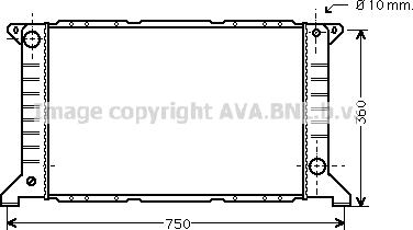 Prasco FD2169 - Radiator, engine cooling autospares.lv