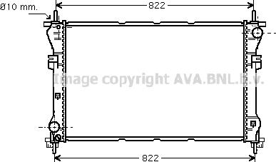 Prasco FD2318 - Radiator, engine cooling autospares.lv