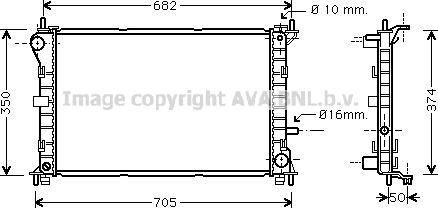 Prasco FD2379 - Radiator, engine cooling autospares.lv