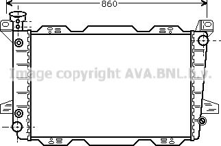 Prasco FD2256 - Radiator, engine cooling autospares.lv