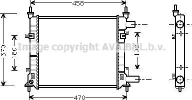 Prasco FD2257 - Radiator, engine cooling autospares.lv