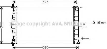 Prasco FD2218 - Radiator, engine cooling autospares.lv