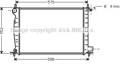 Prasco FD2224 - Radiator, engine cooling autospares.lv