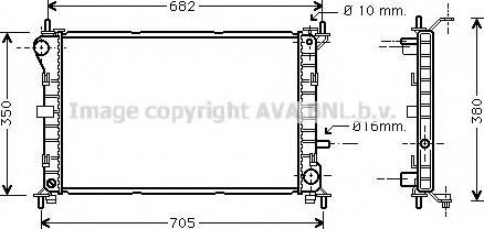 Prasco FDA2264 - Radiator, engine cooling autospares.lv