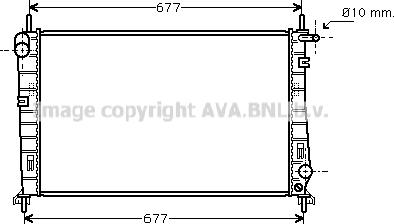 Prasco FDA2266 - Radiator, engine cooling autospares.lv