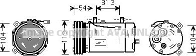 Prasco FDAK306 - Compressor, air conditioning autospares.lv