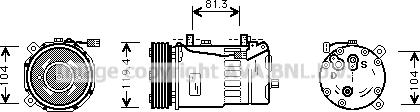 Prasco FDAK321 - Compressor, air conditioning autospares.lv