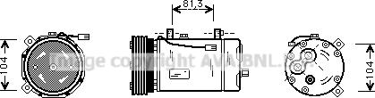 Prasco FDAK267 - Compressor, air conditioning autospares.lv