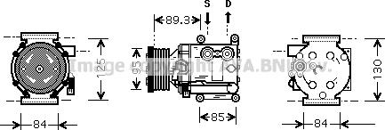 Prasco FDK402 - Compressor, air conditioning autospares.lv