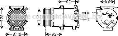 Prasco FDK477 - Compressor, air conditioning autospares.lv