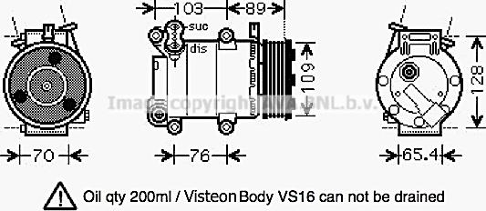 Prasco FDK392 - Compressor, air conditioning autospares.lv