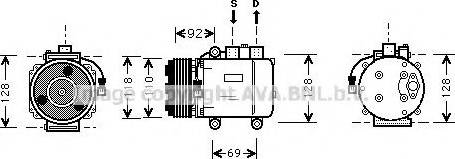 Prasco FDK357 - Compressor, air conditioning autospares.lv