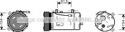 Prasco FDK267 - Compressor, air conditioning autospares.lv