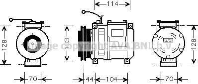 Prasco FEK002 - Compressor, air conditioning autospares.lv