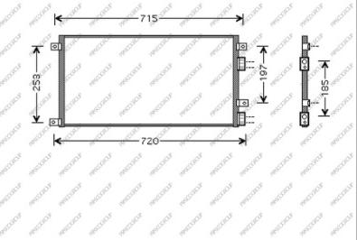 Prasco FT926C001 - Condenser, air conditioning autospares.lv