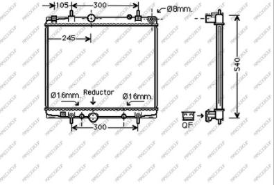 Prasco FT152R002 - Radiator, engine cooling autospares.lv