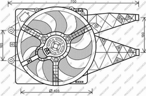 Prasco FT138F001 - Fan, radiator autospares.lv