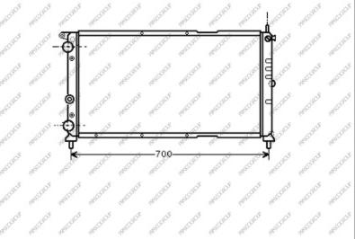 Prasco FT132R006 - Radiator, engine cooling autospares.lv