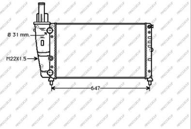 Prasco FT132R014 - Radiator, engine cooling autospares.lv