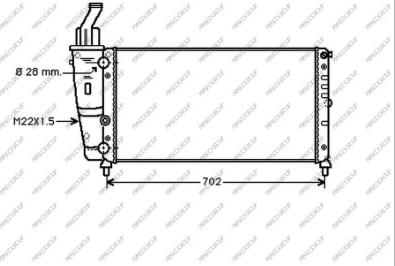 Prasco FT132R012 - Radiator, engine cooling autospares.lv